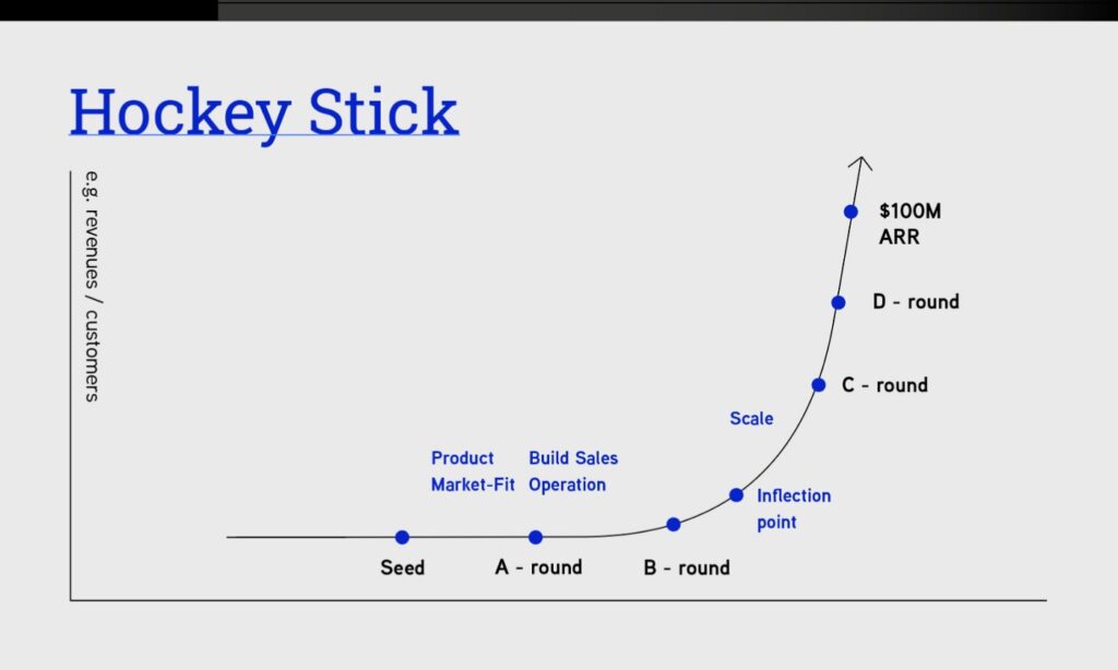 hockey stick curve - grafico